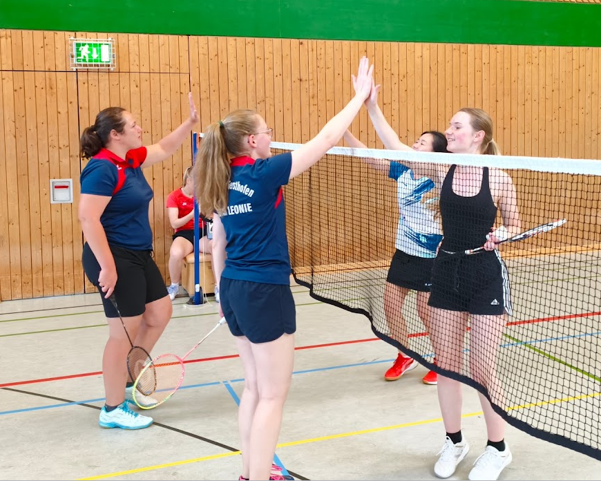 badminton in action